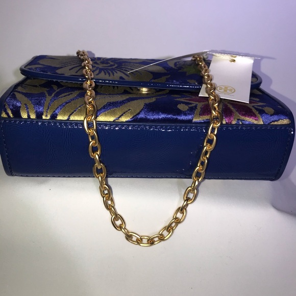 NWT💥Tory Burch Floral Velvet Shoulder Bag💥 - Picture 7 of 13